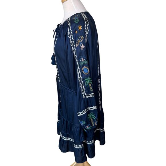 JOHNNY WAS LEXIE TIERED MINI DRESS Small NWT - Picture 3 of 9